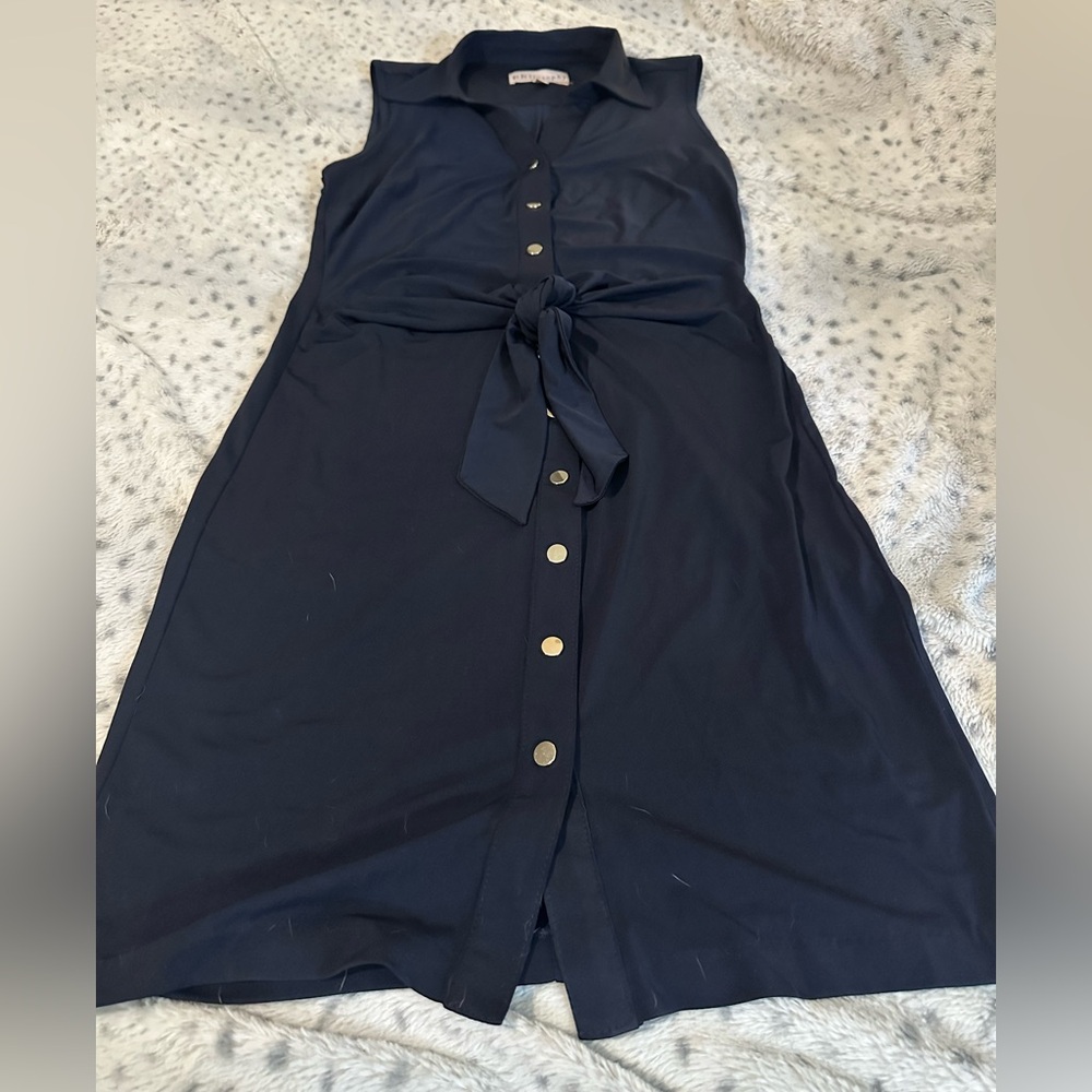 Philosophy Elegant Navy Blue Sleeveless Dress